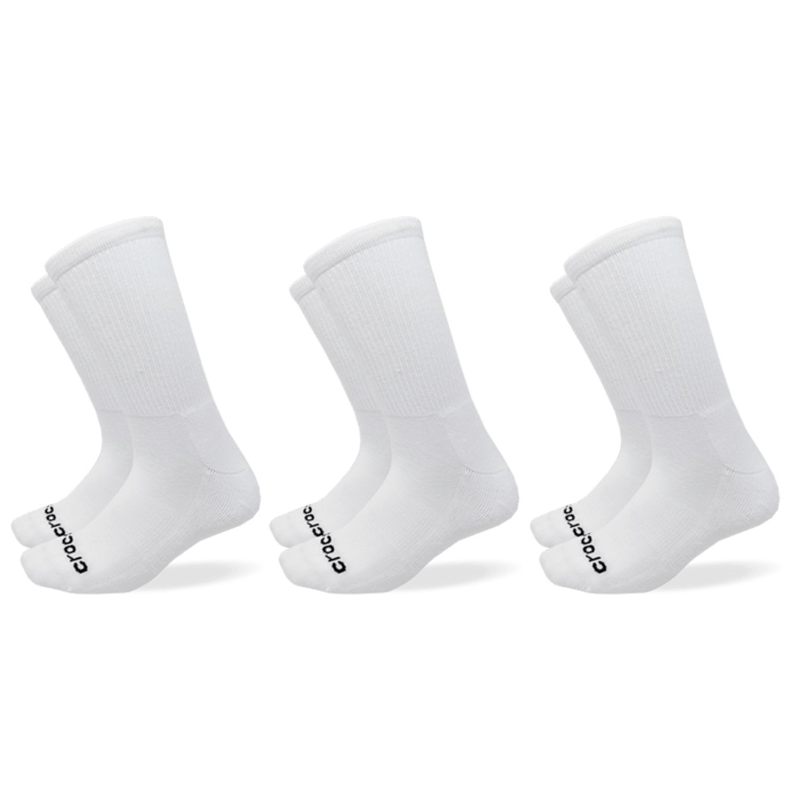 Crocs Socks Crew Texture Logo 3-Pack