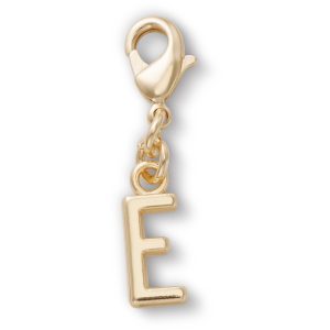Gold Letter E Charm