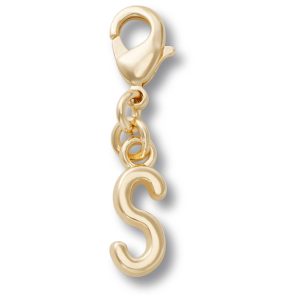 Gold Letter S Charm