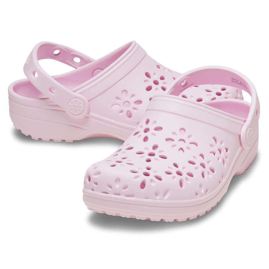 Kids' Classic Floral Cut-Out Clog - Image 2