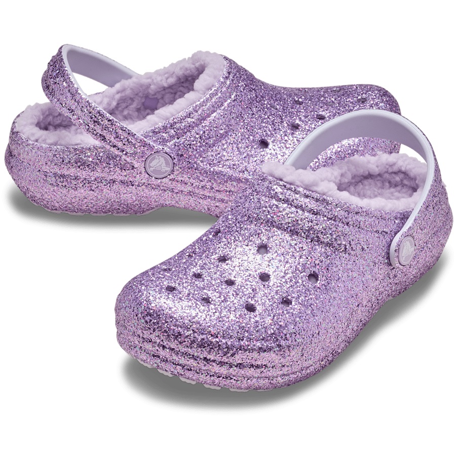 Kids' Classic Lined Chunky Glitter Clog - Image 2