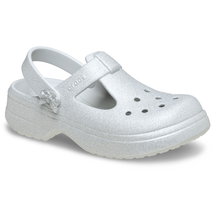 Kids' Classic Mary Jane Bow Glitter Clog - Image 4