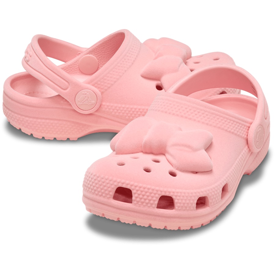 Toddler Classic Velvet Bow Clog - Image 2