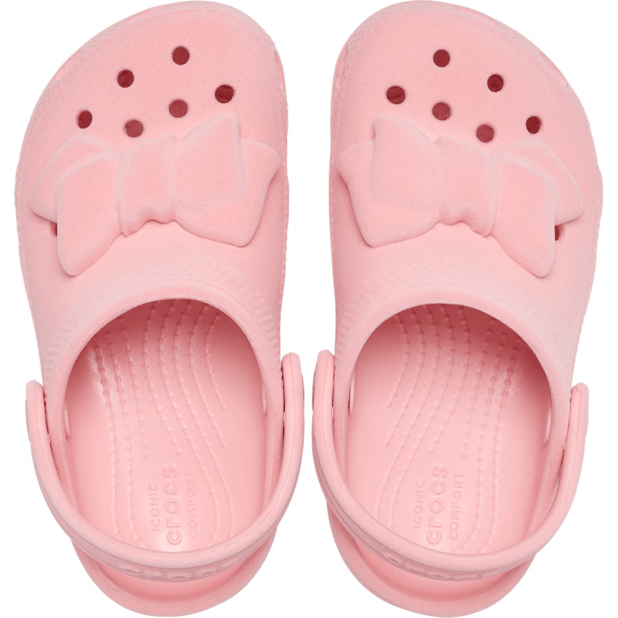 Toddler Classic Velvet Bow Clog - Image 3